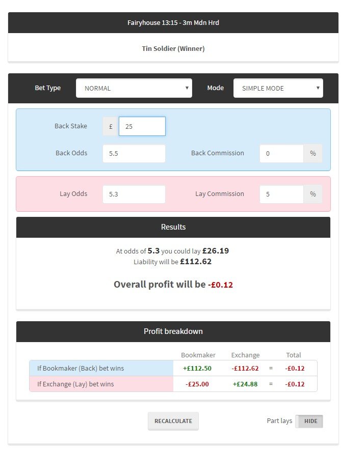 Cheltenham Festival Calculator